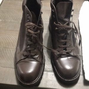 Prada combat boots